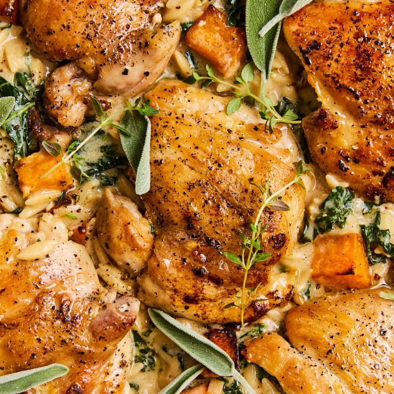 CREAMY BUTTERNUT SQUASH CHICKEN