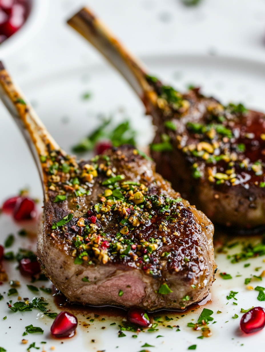 POMEGRANATE &amp; ROSEMARY LAMB CHOPS